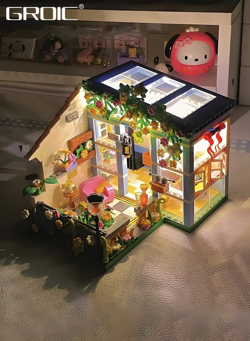 GROIC 608 Piece Flower House Building Set, Micro Mini Blocks Sunshine Friendship Dreamhouse Bricks, Educational Toy, Assembling Toy - Image 3