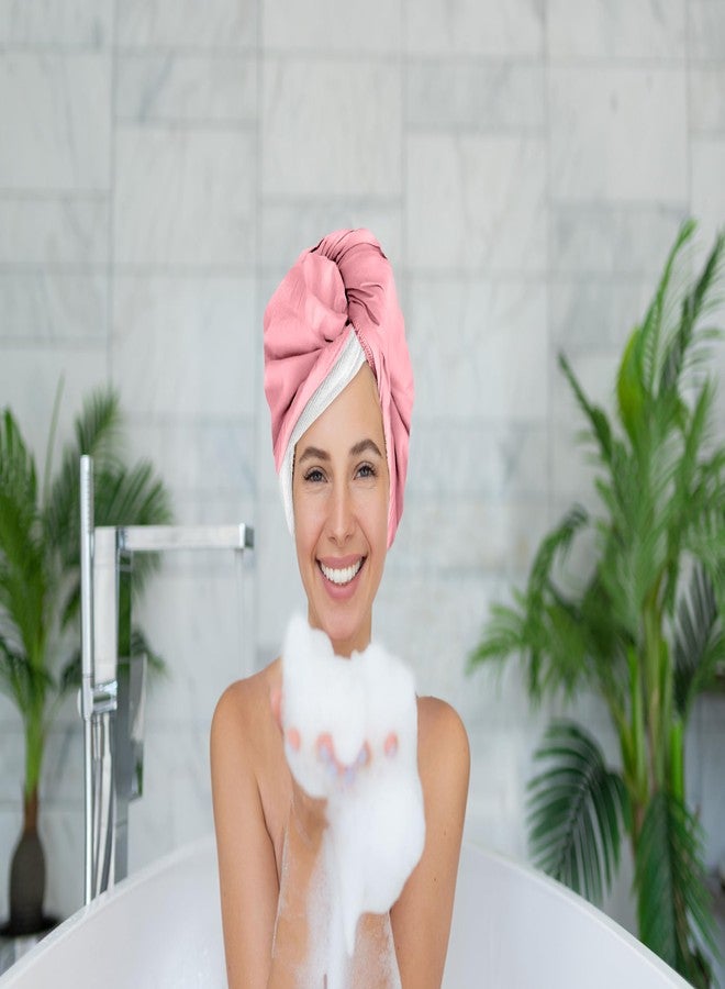 Cap Wrap غطاء الرأس، غطاء دش ومنشفة شعر في واحد (كورال) - Image 1