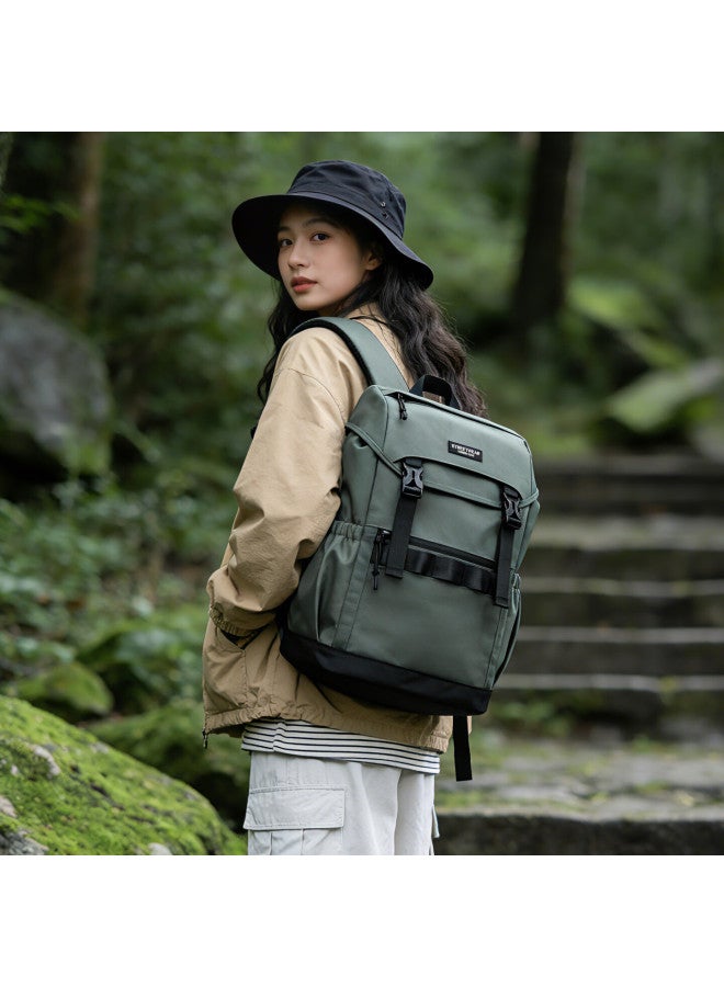 Edison Uni Large Capacity Sports Outdoor Hiking Travel Backpack W65-3 Military Green - Image 1