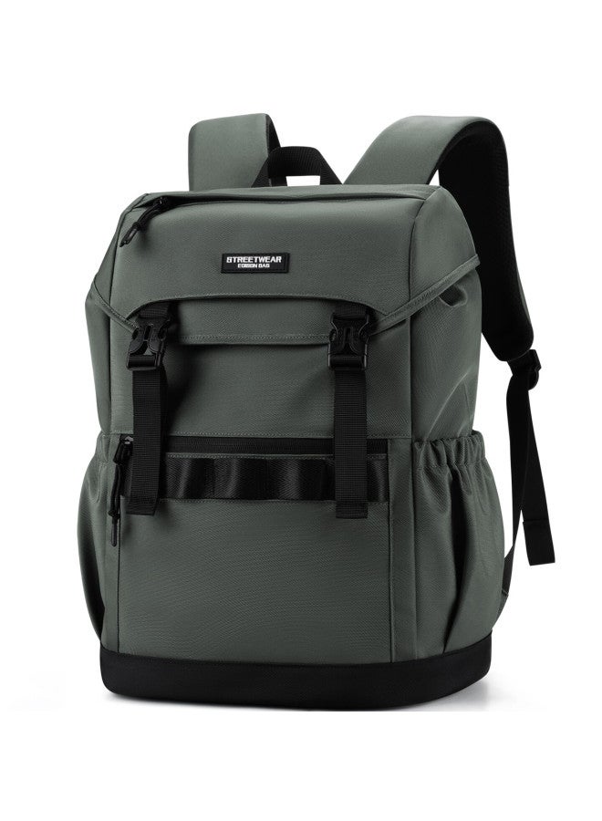 Edison Uni Large Capacity Sports Outdoor Hiking Travel Backpack W65-3 Military Green - Image 4