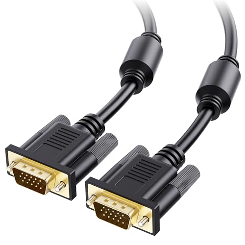 Cable Matters Long VGA Cable with Ferrites - 75ft, VGA Cord for Computer Monitor, Monitor Cable Male to Male - Image 1