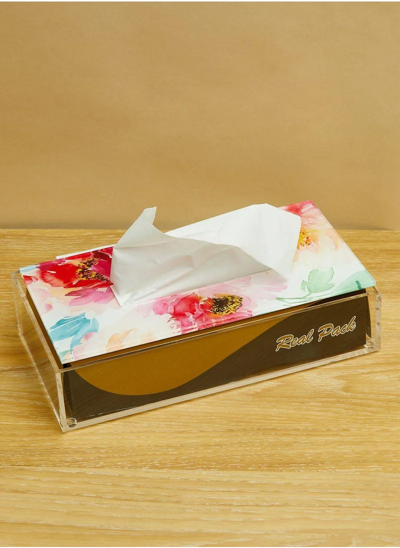 Aish Floral Plexi Tissue Box