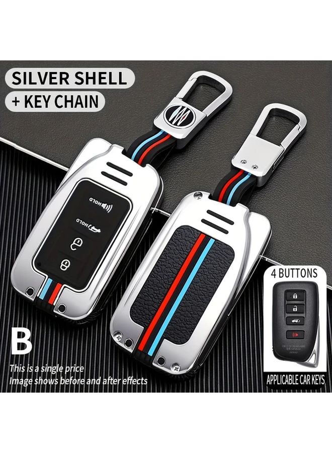 Matt Black Key Fob Cover Case For Lexus NX RX ES 4 Button Remote - Image 5