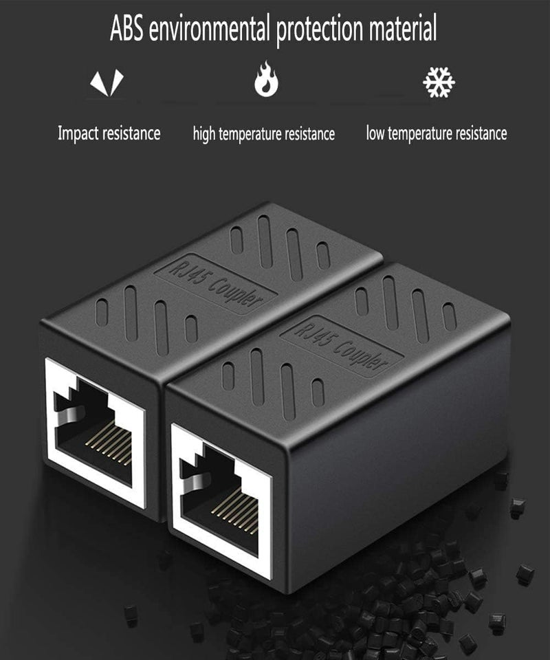 SHOPEE موصل RJ45 موصل إيثرنت Cat7 و Cat6 و Cat5e RJ45 8P8C موصل LAN موصل إيثرنت موسع محول تمديد ADSL موصل تمديد كابلات الإيثرنت أنثى إلى أنثى حزمة -2 - Image 5