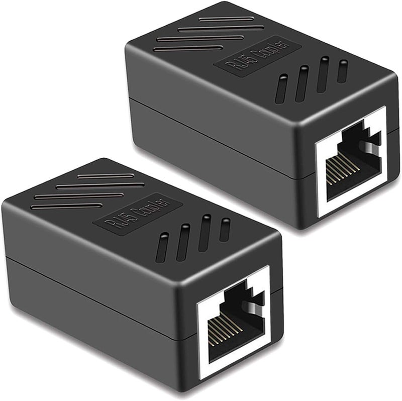 SHOPEE موصل RJ45 موصل إيثرنت Cat7 و Cat6 و Cat5e RJ45 8P8C موصل LAN موصل إيثرنت موسع محول تمديد ADSL موصل تمديد كابلات الإيثرنت أنثى إلى أنثى حزمة -2 - Image 1