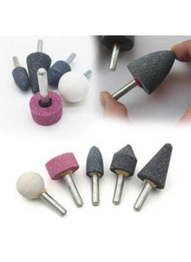 BISSO BISSO CERTAIN 10pcs 3mm/6mm Dia Shank Mounted Stone Point Abrasive Grinding Wheels Bit Set for Rotary Tools  - Image 3