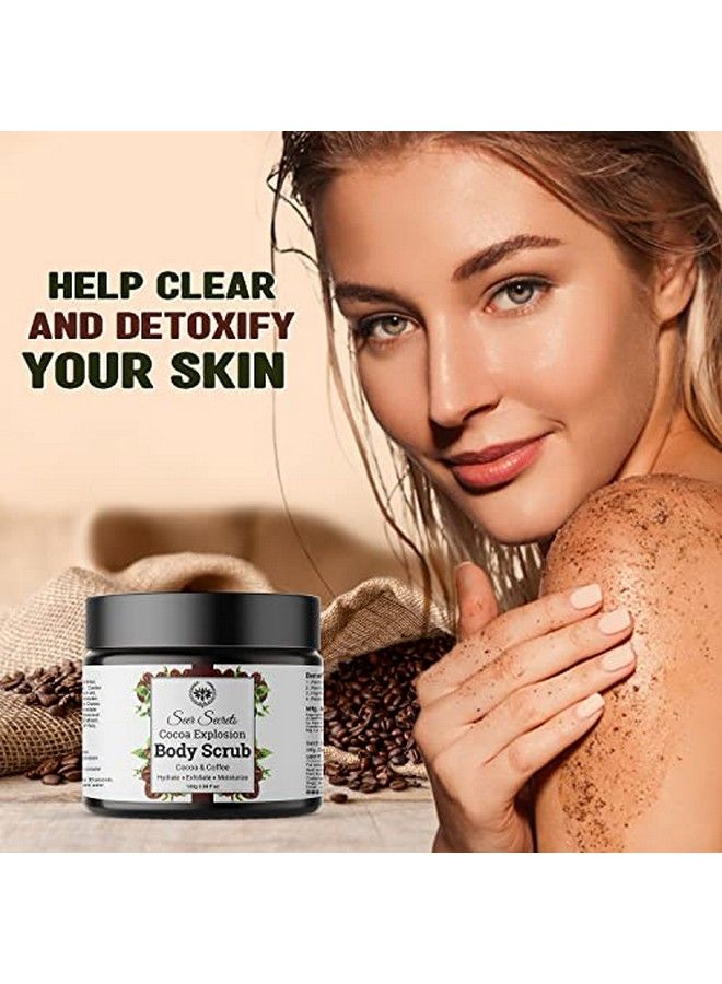 Seer Secrets Cocoa Explosion Face And Body Scrub For Men And Women | For Soft And Smooth Skin | Removes Tan And Deeply Exfoliates 100Gm - Image 3