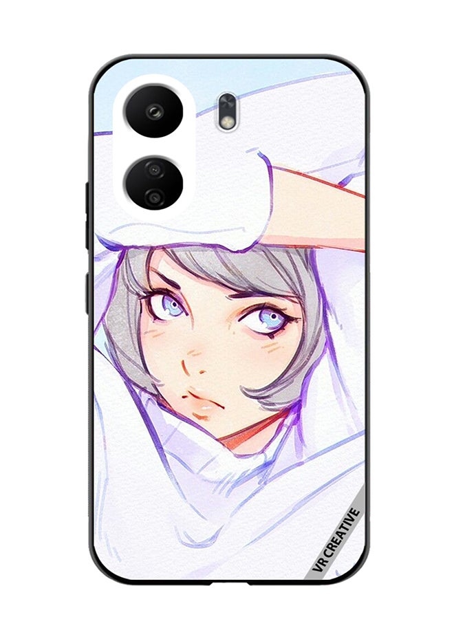 VR CREATIVE Protective Case Cover For Xiaomi Redmi 13C Girl Hands Pose Design Multicolour - Image 1