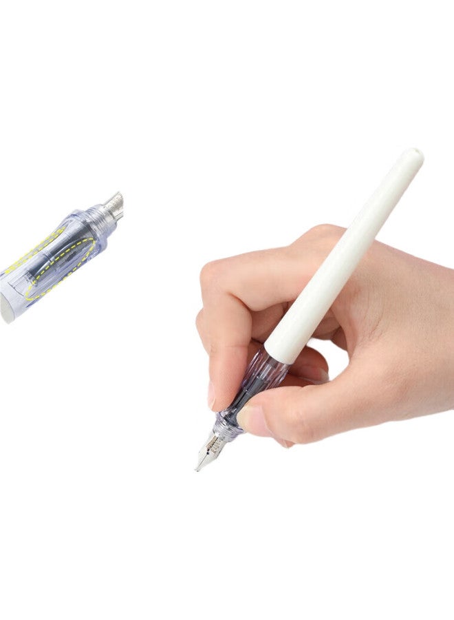 Pilot Fountain Pen For Primary School Students In Grades 3-5 Handwriting Practice, Beginner Children'S Calligraphy Pen, Milk Tea Pen Gift Box Set Ca.Fp60R, Medium Nib, Cream Color - Image 1