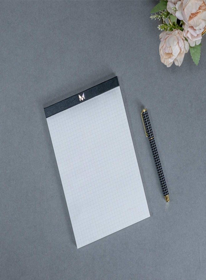 MENORAH - A5 Office Note Pad, Memo Book|Pack of 2 |50 Sheets/100 pages - Tear Off Squared/Squared pages |100Gsm|Legal Writing Pad -Notebook Notepad For Writing - For Office, Home, School. - Image 4
