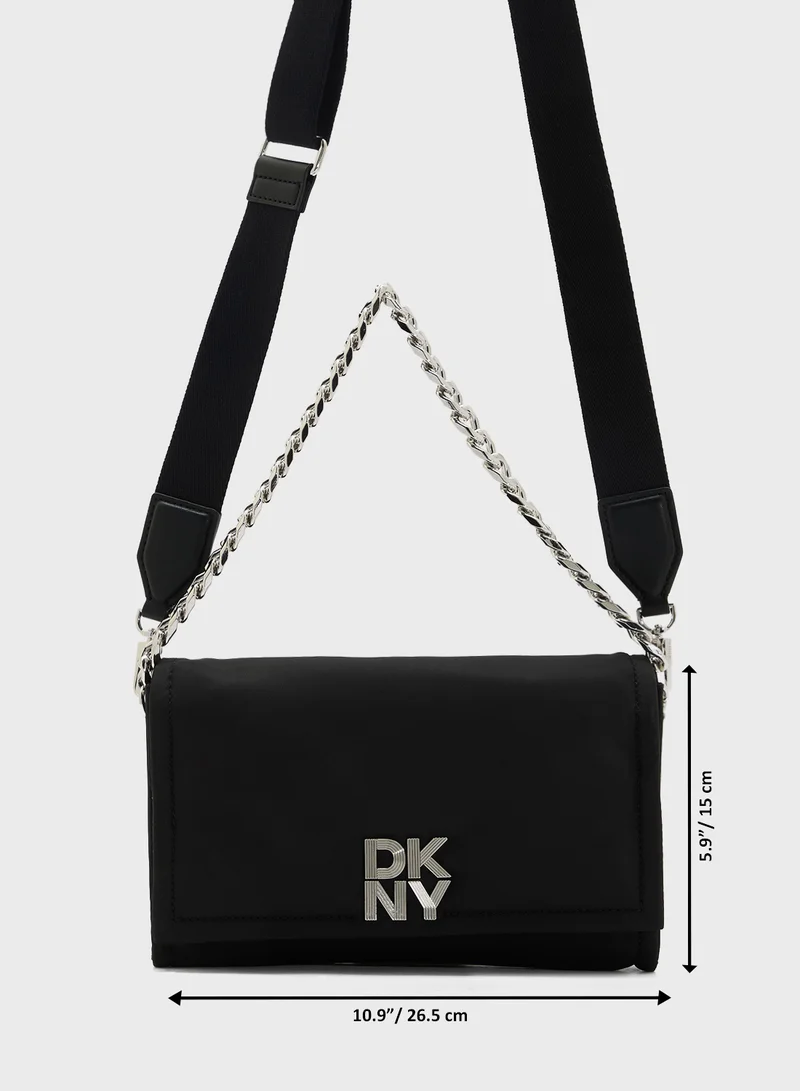 DKNY Logo Toby Bucket Crossbody