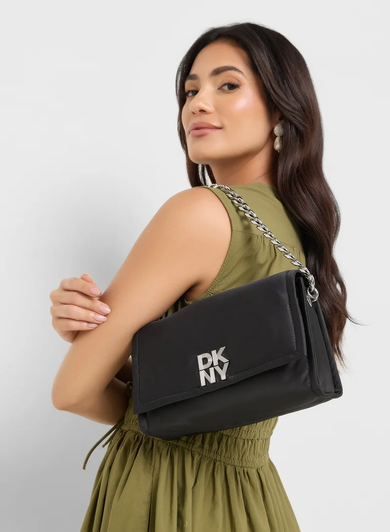 DKNY Logo Toby Bucket Crossbody