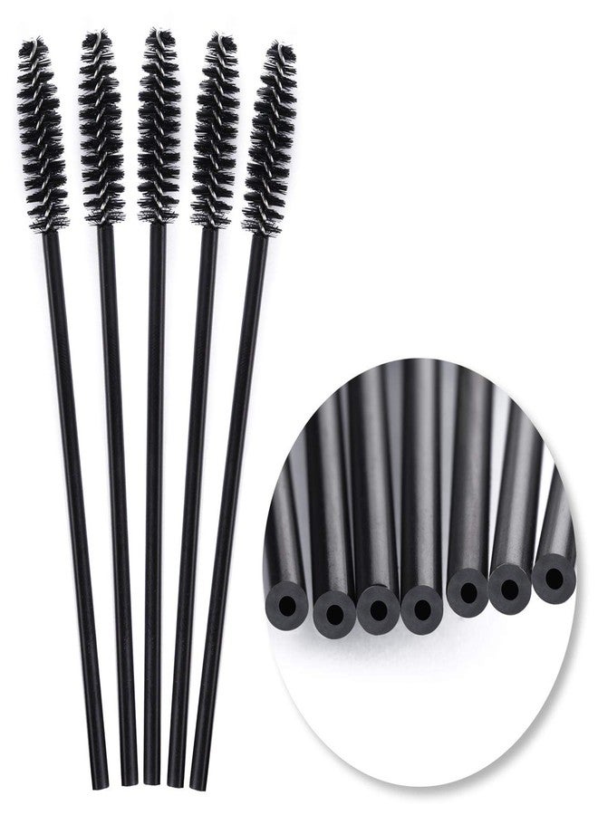BBC 50 Disposable Mascara & Eyebrow Brushes Spoolies Applicator for Eyelash Extension Makeup Kits By BBC (Black) - Image 2