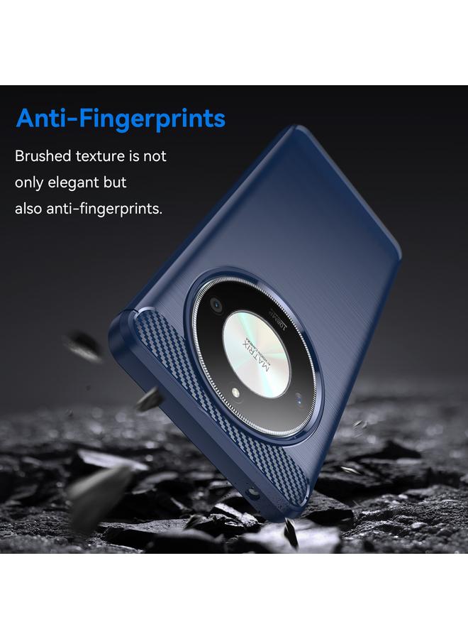S-TOP Case For Honor Magic6 Lite 5G Brushed Texture Carbon Fiber TPU Phone Case - Image 3