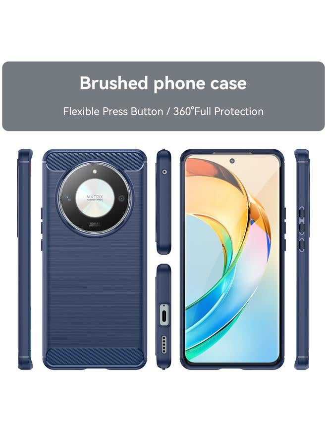 S-TOP Case For Honor Magic6 Lite 5G Brushed Texture Carbon Fiber TPU Phone Case - Image 2