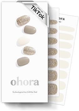 ohora شرائط جل شبه معالجة أوهورة نغمة براون غلتر من جولد كوست 30 قطعة لدورتين متوافقة مع مصباح UV جودة صالون طويلة الأمد سهلة التطبيق تشمل 2 وسادة تحضير ومبرد وعصا - Image 1