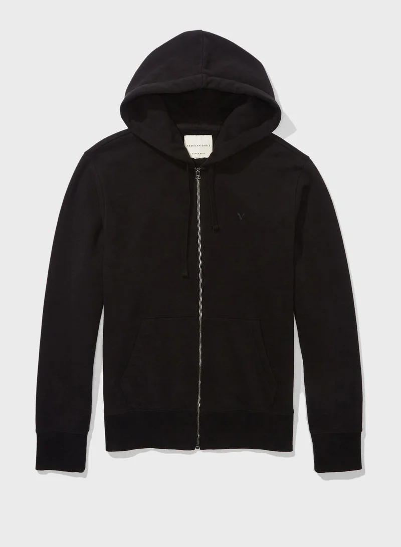 American Eagle Zip Through Hoodie
