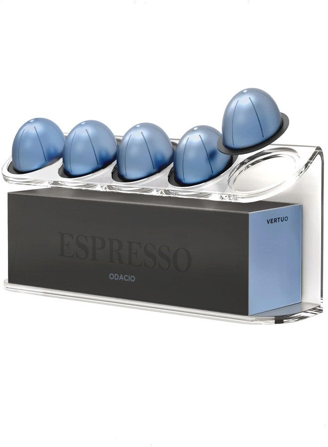 GALVANOX Wall Mounted Organizer for Nespresso Vertuo Pods, Easy-access Acrylic Holder for Original Vertuoline Box and 5 Coffee Pods (5 pods + 1 box) - Image 1