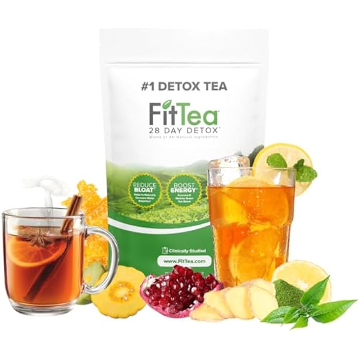 Fittea The ORIGINAL Fit Tea 28 Day Detox Tea - Detox Cleanse Tea for Women and Men - Clinically Tested Slim Tea Detox Drink - Image 1