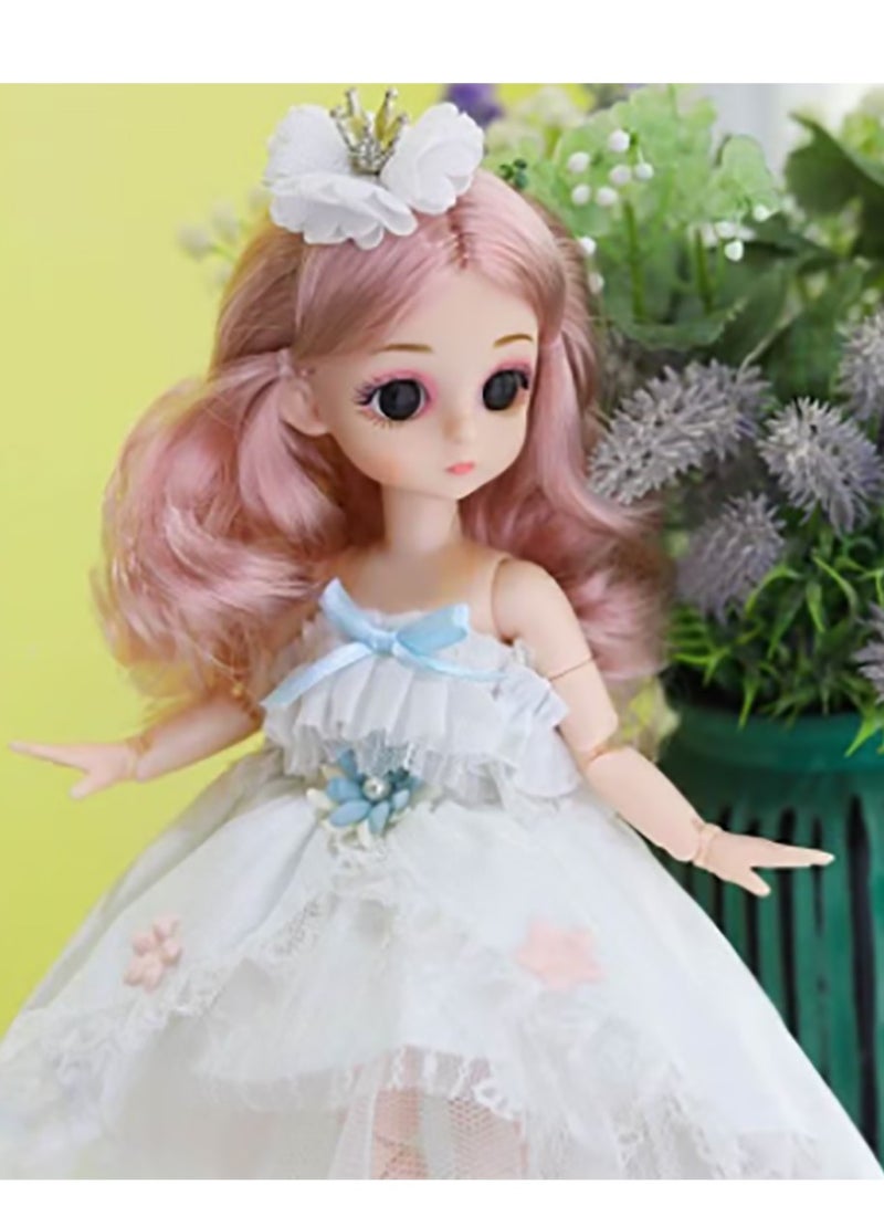 Small, exquisite and beautiful dolls, princess dress dolls, children's companion toys, girls' princess toys, doll series (size: 30cm)