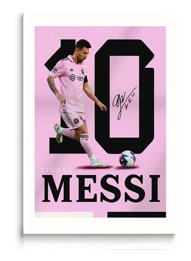Toyland Lionel Messi Football Poster – Premium Wall Art Print (8x10 Inch) for Bedroom & Kids Room Décor - Image 1