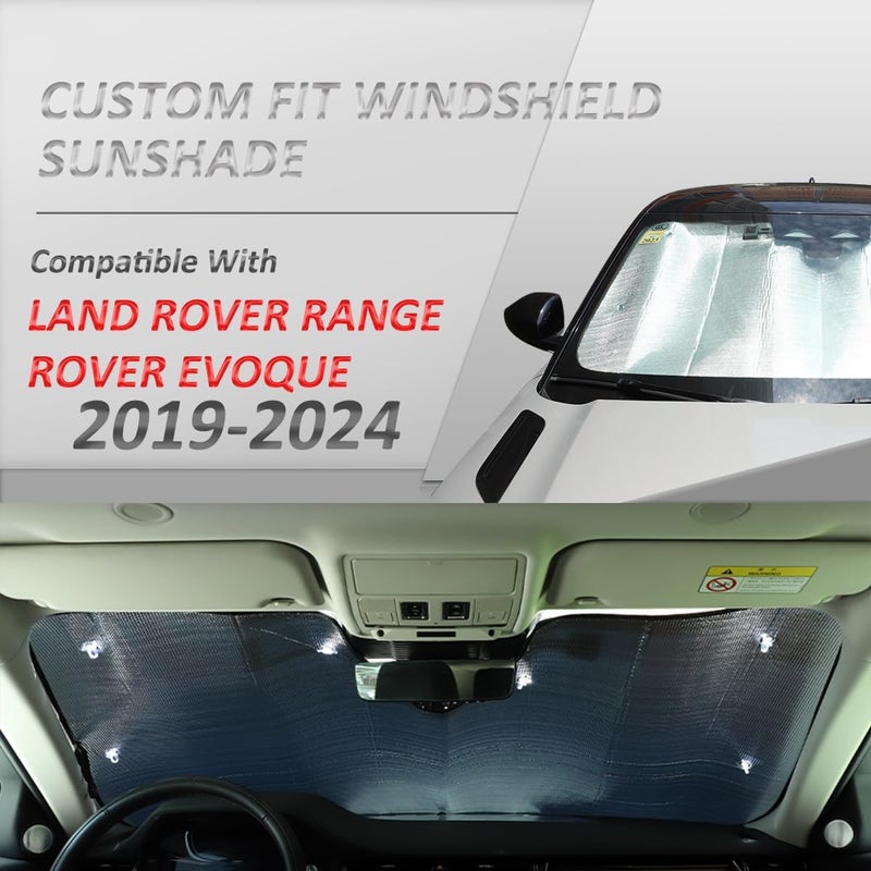 JONKOKO Foldable Car Windshield Sunshade for Land Rover Range Rover Evoque 2019-2024 - Image 3