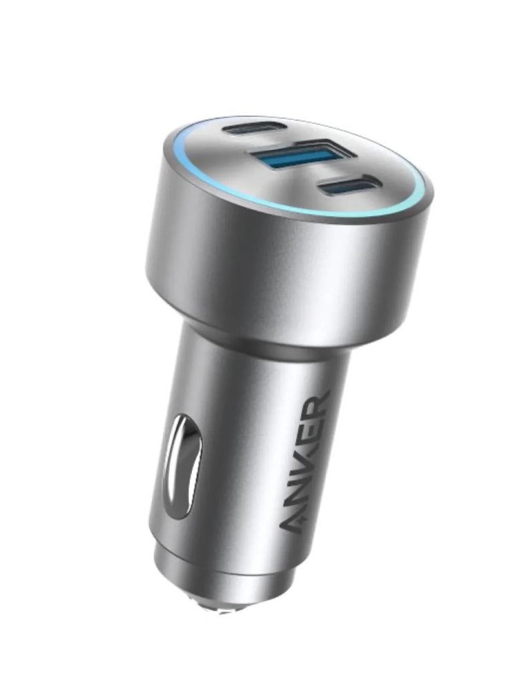 Anker Car Charger, 167.5W Max 3-port Car Charger Adapter, Usb-c Car Adapter For Macbook Pro/Air, Iphone 15/14 Series, Samsung S24/S23, Ipad, Airpods, Mp3 Player - Image 1