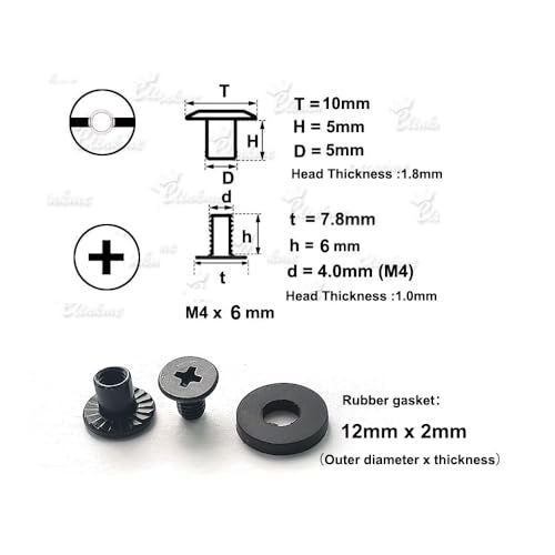 SZFNSEN Mini Metal Belt Black Clips for Leather Kydex Holster Sheath Attachments Knife Sheaths Knife & More (2pcs Clips with 4pcs Screws) - Image 2