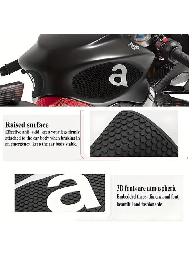 ملصقات ووسادات حمراء مضادة للانزلاق للحماية الجانبية لـ أبريليا RS660 تونو 660 2020-2021 - Image 4