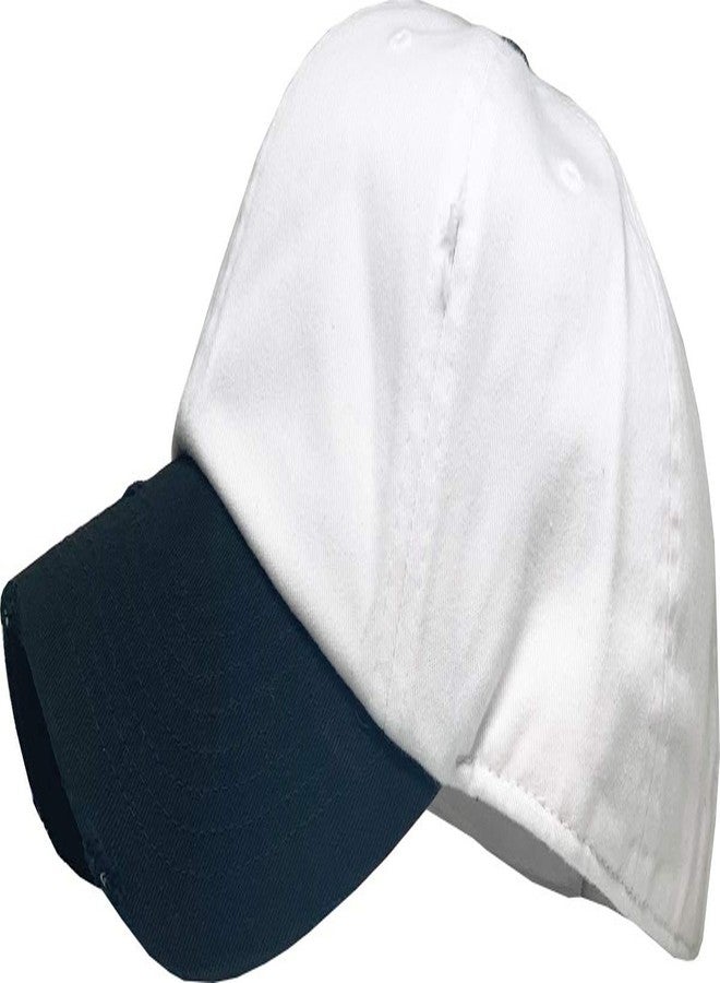 KBETHOS KBE-Vintage 2T-WHT-BLK Vintage Washed Distressed Cotton Dad Hat Baseball Cap Adjustable Polo Trucker Unisex Style Headwear - Image 3