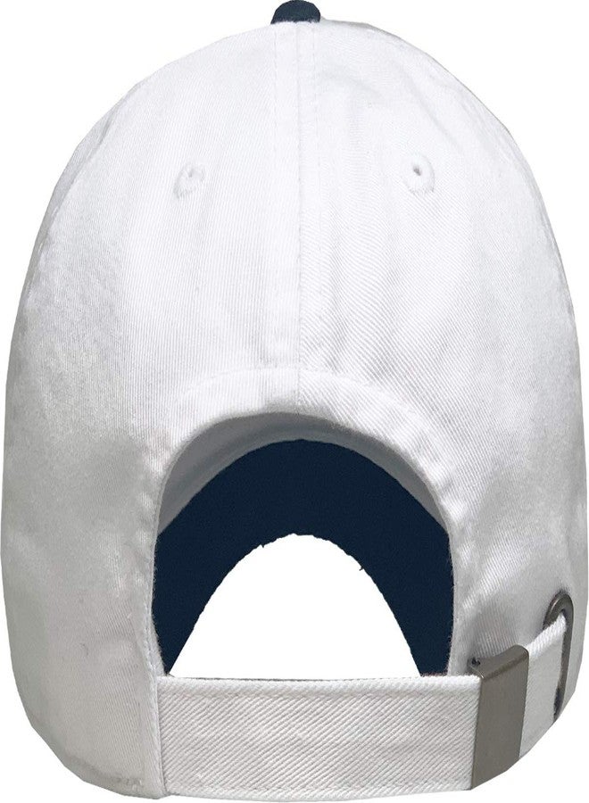 KBETHOS KBE-Vintage 2T-WHT-BLK Vintage Washed Distressed Cotton Dad Hat Baseball Cap Adjustable Polo Trucker Unisex Style Headwear - Image 4