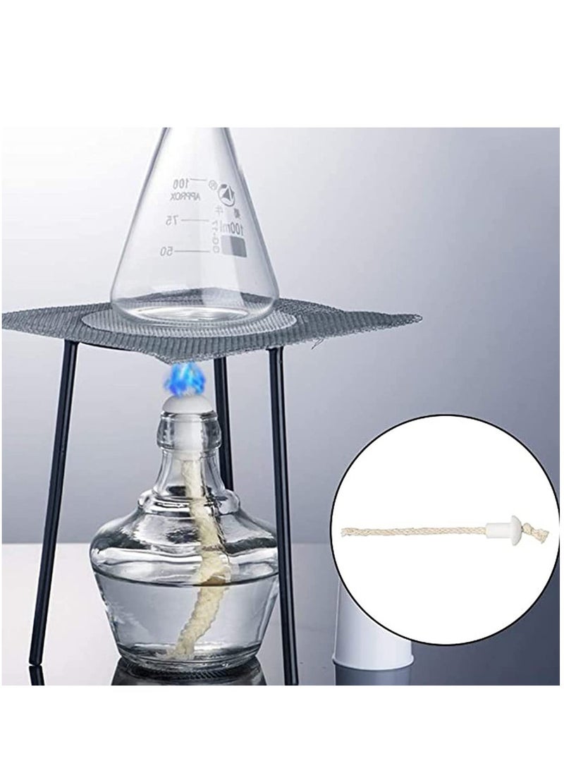 7 pcs Lamp Wick Holder, Kerosene Wick Oil Lantern Wick, Heat-Resistant Wick Cotton Replacement with Ceramic Holders for Bottle Lamp Garden Torch Burner, Kerosene Wick - Image 3