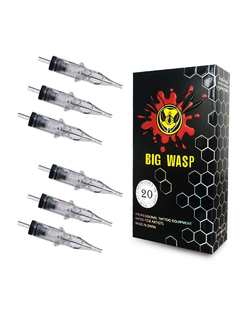 BIGWASP BIGWASP 4th Generation Premium Tattoo Needle Cartridges #10 Bugpin 3 Round Liner (3RL) 20Pcs  - Image 1