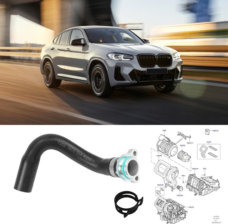 Bomunik Coolant Hose Thermo to Block Metal Flange Hose Connector for BMW N20 N52 N55 N54 (2009-2015) - Image 2