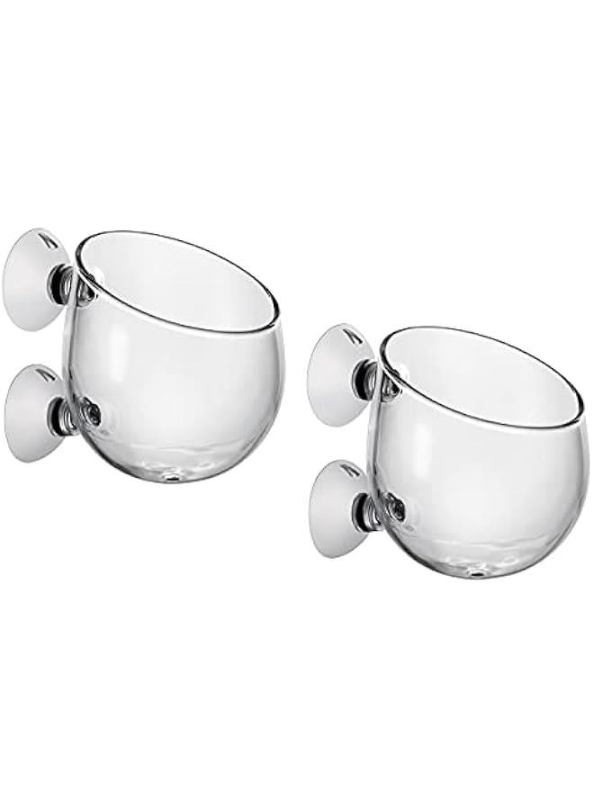 Aquarium Plant Holder 2 Pieces Suction Cup Glass Plant Pots for Fish Tank - Image 1