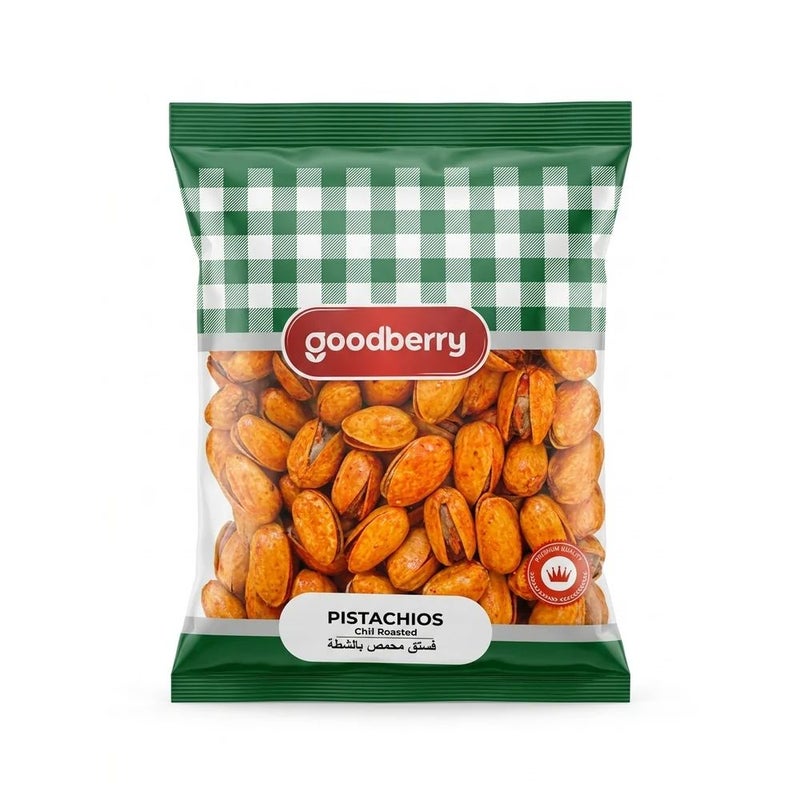 Goodberry Chilli Flavored Pistachio Roasted With Shell- 150gms