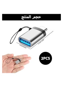 erorex USB 3.0 to USB C Adapter with Lanyard(2 Pack), USB C to USB Adapter, Type C Male to Type A Female Adapter, Compatible with iPad Pro/MacBook Pro/Microsoft/Tablet/Type C Phones and Headphones  - Image 2