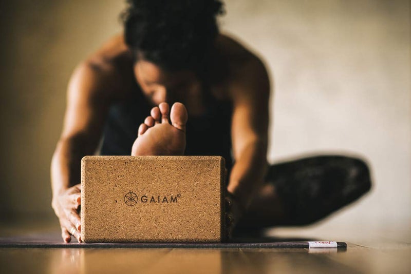Gaiam Cork Yoga Brick – 9x5.5 Inch, Natural Cork Brick for Yoga, Pilates, Stretching, Balance, Gym, Home Workout, Meditation, Non-Slip, High-Density, Rounded Edges for Enhanced Poses and Flexibility - Image 2
