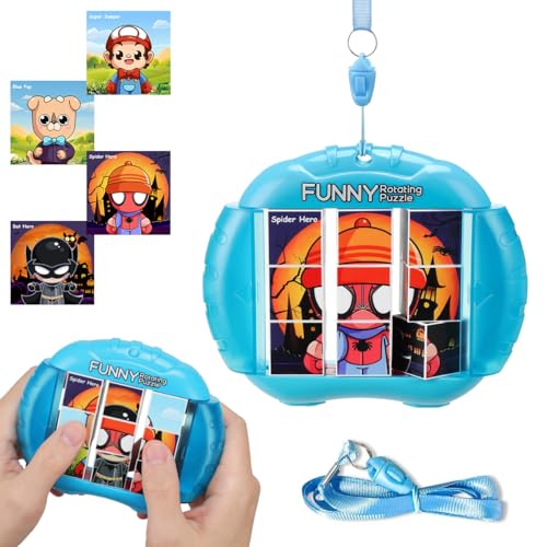 Givzan 3D Rotating Puzzles for Kids 3 4 5 6 7 8 Year Old 4 Puzzles in 1 Toddler Toy for Travel Car Airplane Road Trip Activities Fine Motor Skills Fidget Boys Girls Gifts - Image 1