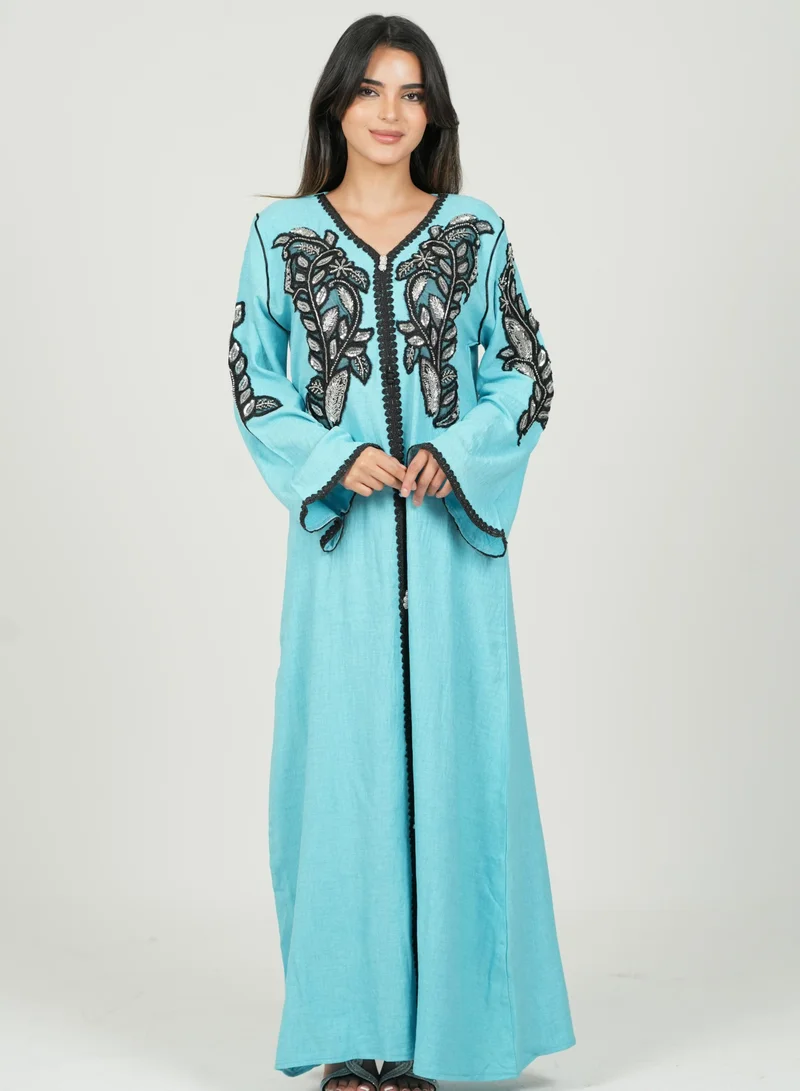 AL BENT AL SHARQIEH embroidred jalabiya dress