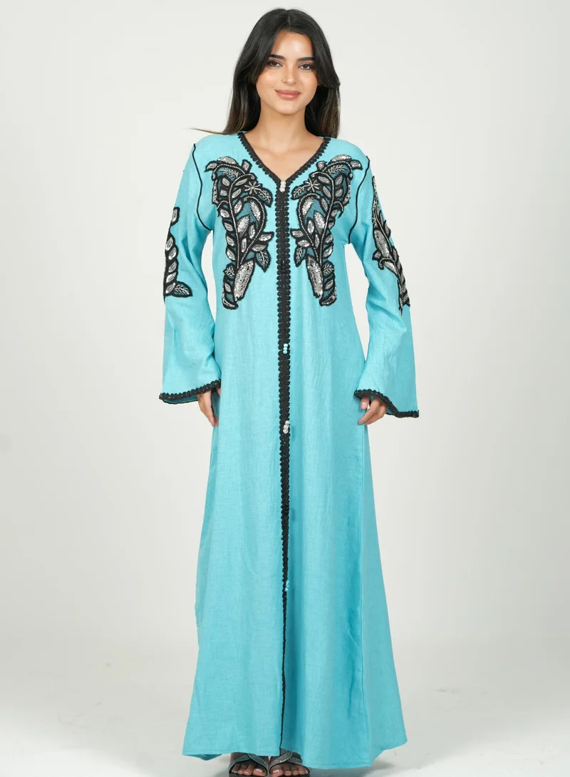 AL BENT AL SHARQIEH embroidred jalabiya dress
