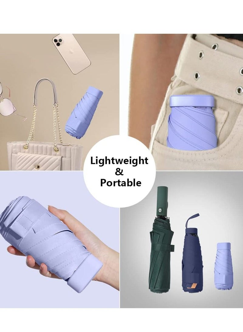 KASTWAVE Travel Sun Rain Umbrella for Walking With Case, Compact UV Umbrella for Sun and Rain, Lightweight Portable, Windproof Parasol Umbrella UV Protection for Women and Men - Image 4