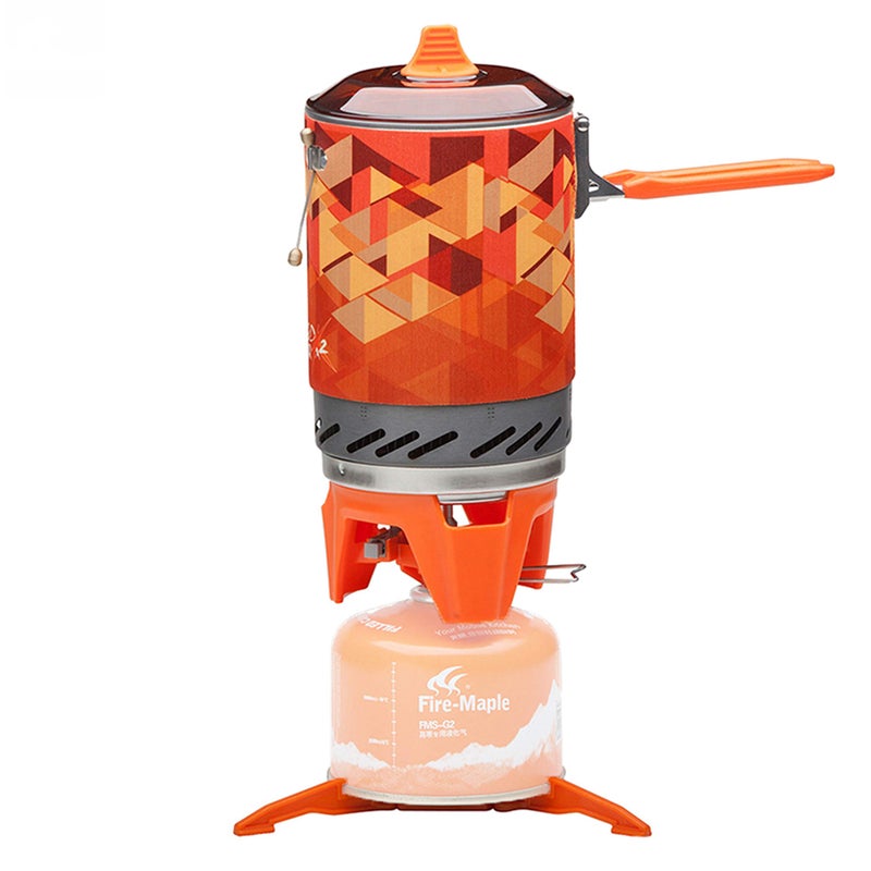 Fire-Maple Fixed Star X2 Backpacking and Camping Stove System Outdoor Propane Camp Cooking Gear Portable Pot Jet Burner Set Ideal for Hiking, Trekking, Fishing, Hunting Trips and Emergency Use - Image 1