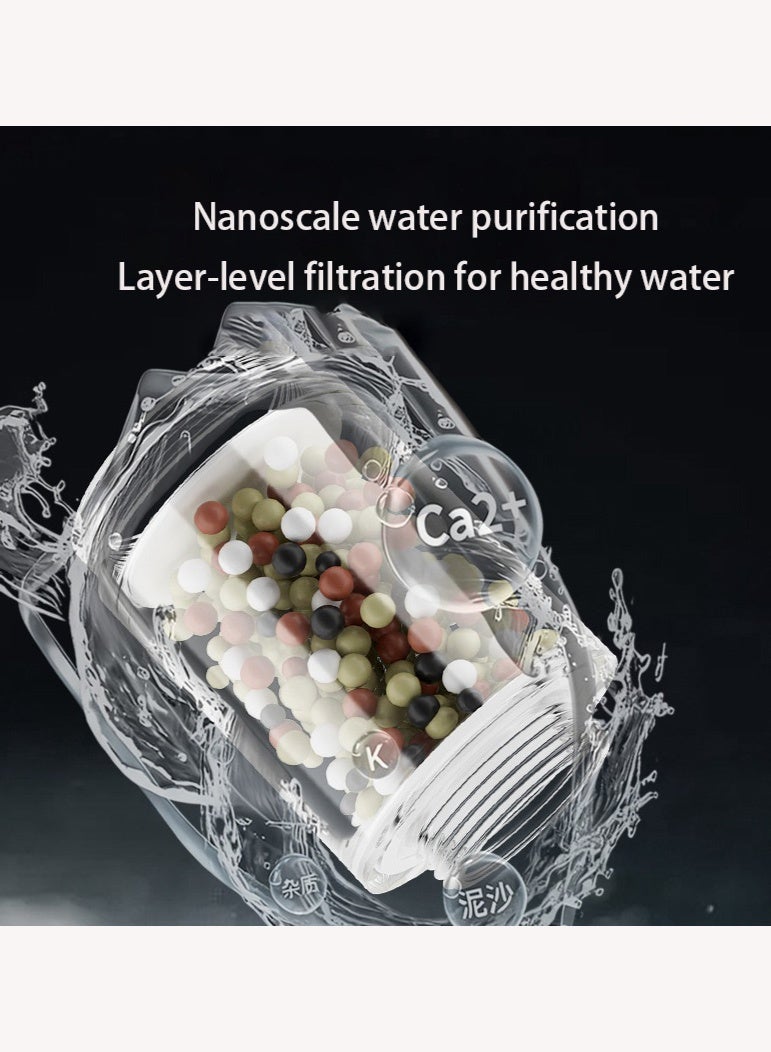 JOYBOS عنوان المنتج: التجارة الإلكترونية الدولية، فلتر صنبور عالمي دوار بزاوية 360 درجة مع مُهوية مانعة لتناثر الماء - مُنقّي مياه عكسي قابل للعكس للمطبخ والدش، ترشيح على 6 مراحل وتوفير في المياه - Image 5