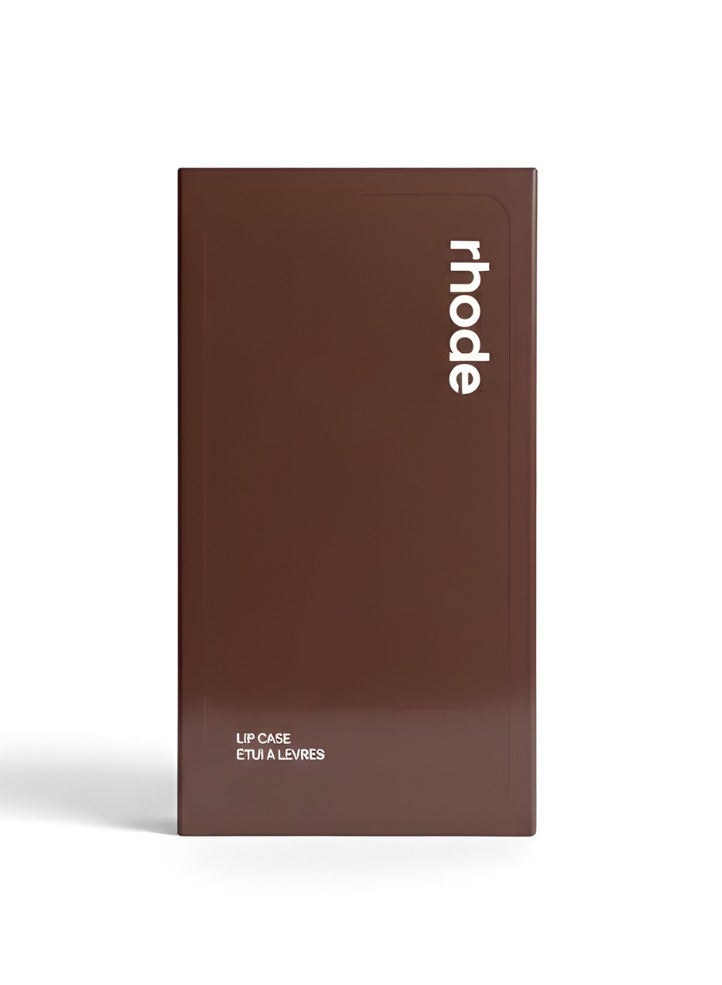 rhode Silicone Lip Gloss Holder for iPhone 17 Pro Max, Stick-On Lip Balm Sleeve Phone Case, Adhesive Lip Holder - Espresso - Image 2