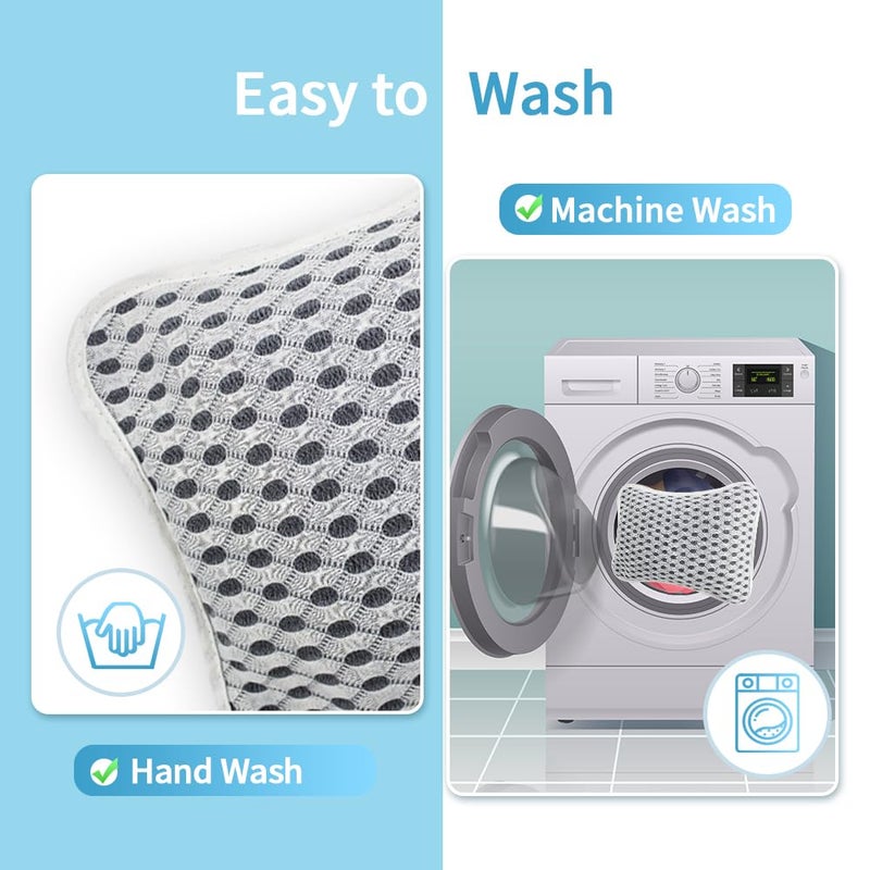 Conbella Luxury Bath Pillows for Tub, Slip Resistant Waterproof Bath Pillows for Tub Neck and Back Support with 2 Strong Suction Cups, Relaxing Spa Essentials - Image 5