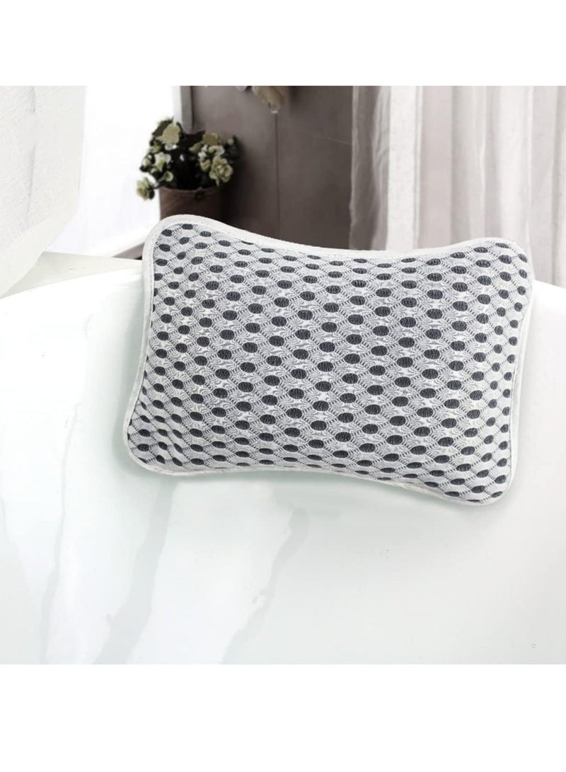 CONBELLA Luxury Bath Pillows for Tub, Slip Resistant Waterproof Bath Pillows for Tub Neck and Back Support with 2 Strong Suction Cups, Relaxing Spa Essentials  - Image 1