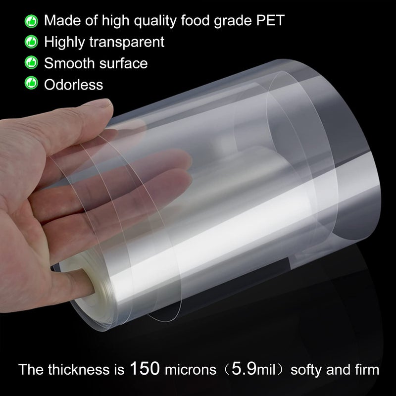 Ailaxq Cake Collars 6.3 X 394Inch Transparent Cake Rolls Acetate Sheet Transparent Chocolate Mousse Collar Baking Surrounding Edge Decorating Acetate Roll Cake Decorating - Image 4
