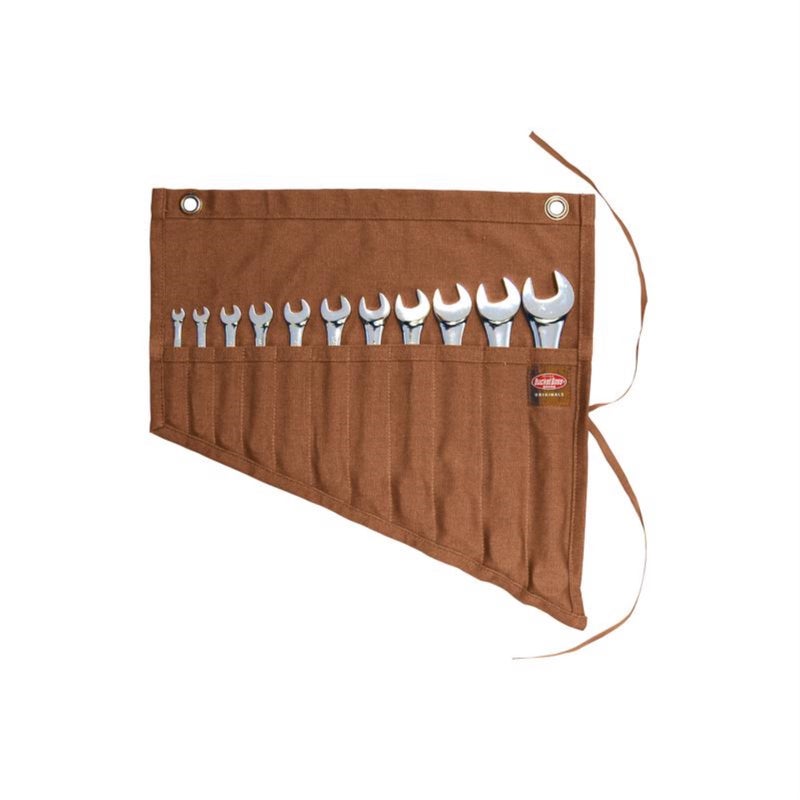 Bucket Boss 17.5 In. H Canvas Wrench Roll Up 11 Pocket Brown 1 Pc - Image 1
