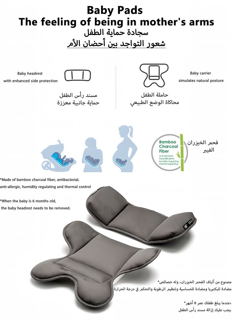 Arabest 4-In-1 Portable Baby Two-Way Travel Stroller System, Carrier, Rocking Chair And Car Seat - All-In-One Travel System, 2 Kg To 16 Kg, Black  - Image 5